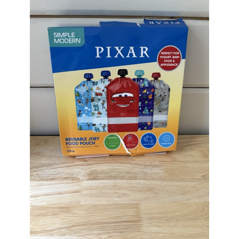Simple Modern 10 Pack Disney Pixar reusable Baby/kids Food Pouches